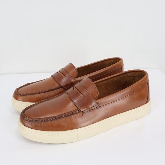 J.Crew Factory Men\'s Leather Hybrid Casual Loafer Havana Brown Size 7.5 NWOB main image 5